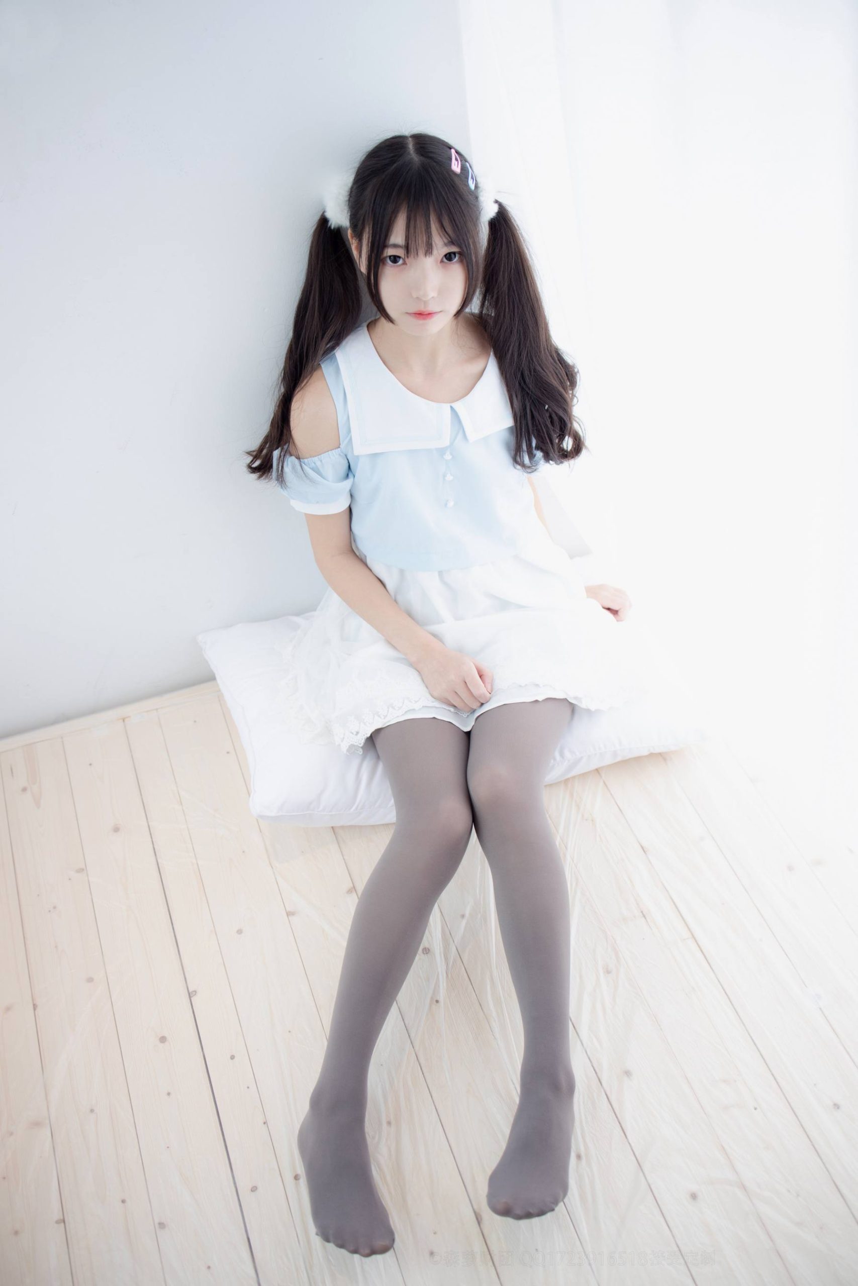 图片[2]-超级甜美的灰丝小姑娘【86P】20005-清野图库