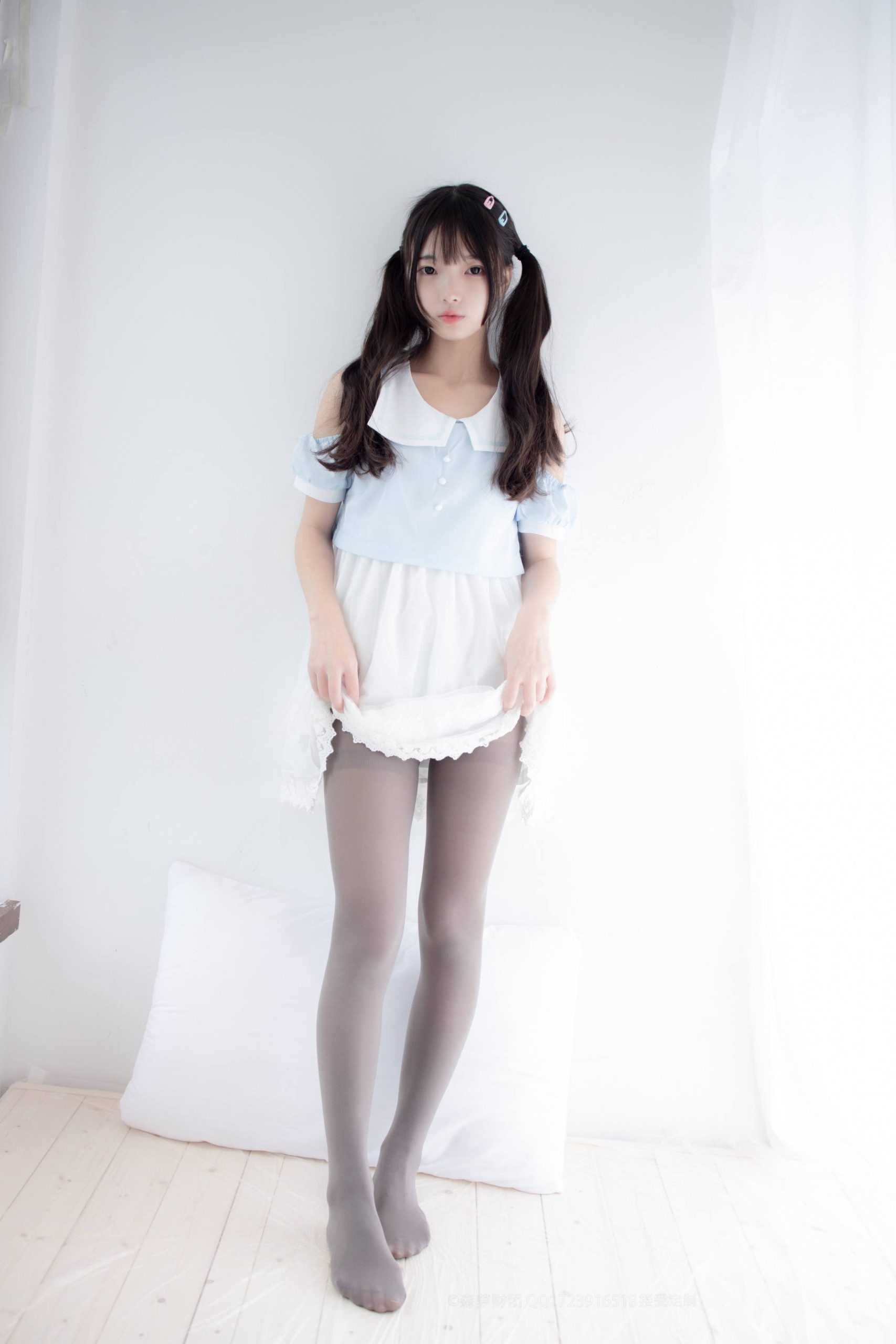 图片[4]-超级甜美的灰丝小姑娘【86P】20005-清野图库