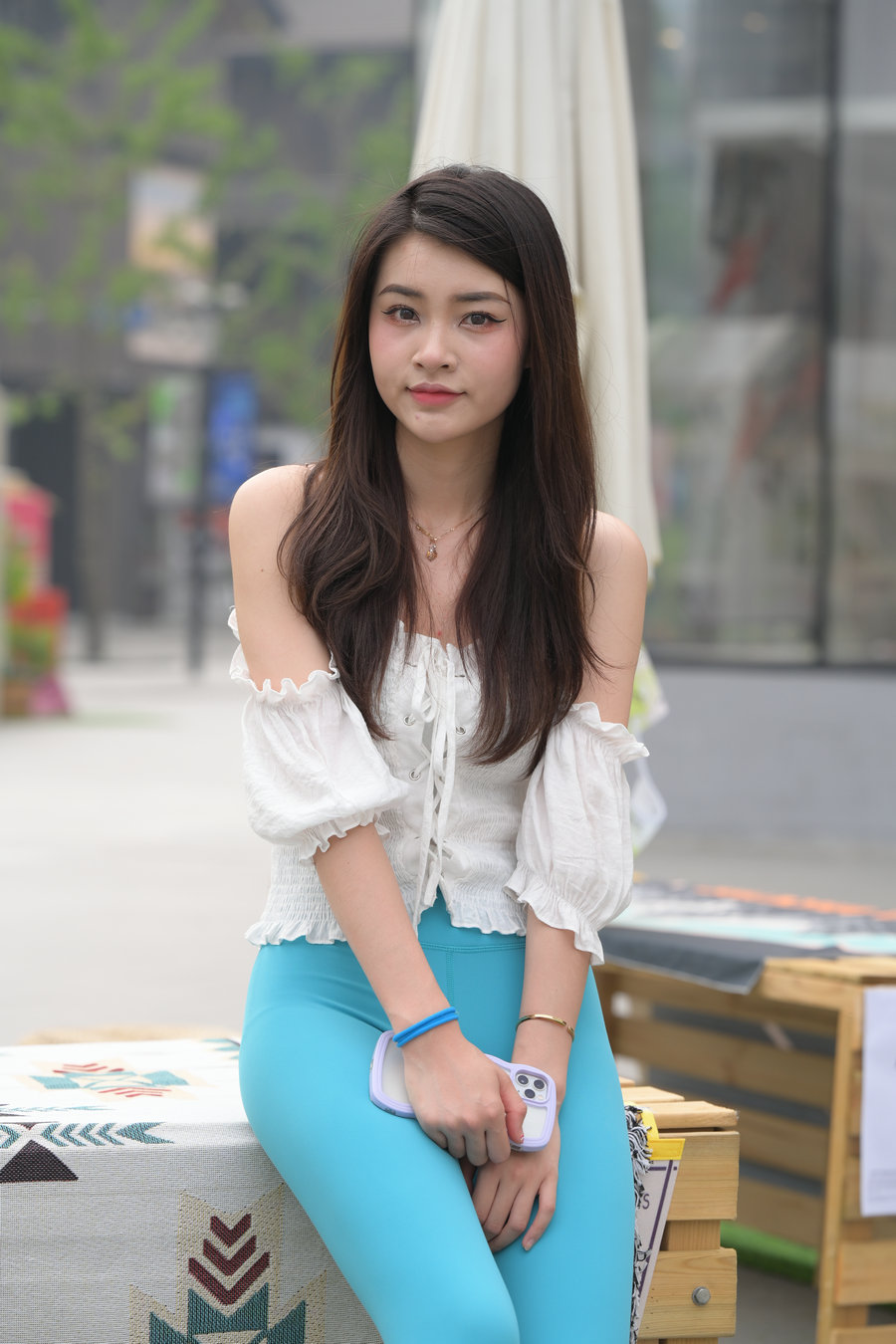 图片[2]-蓝色瑜伽裤漂亮女孩 J3299 769P-12.9GB-清野图库