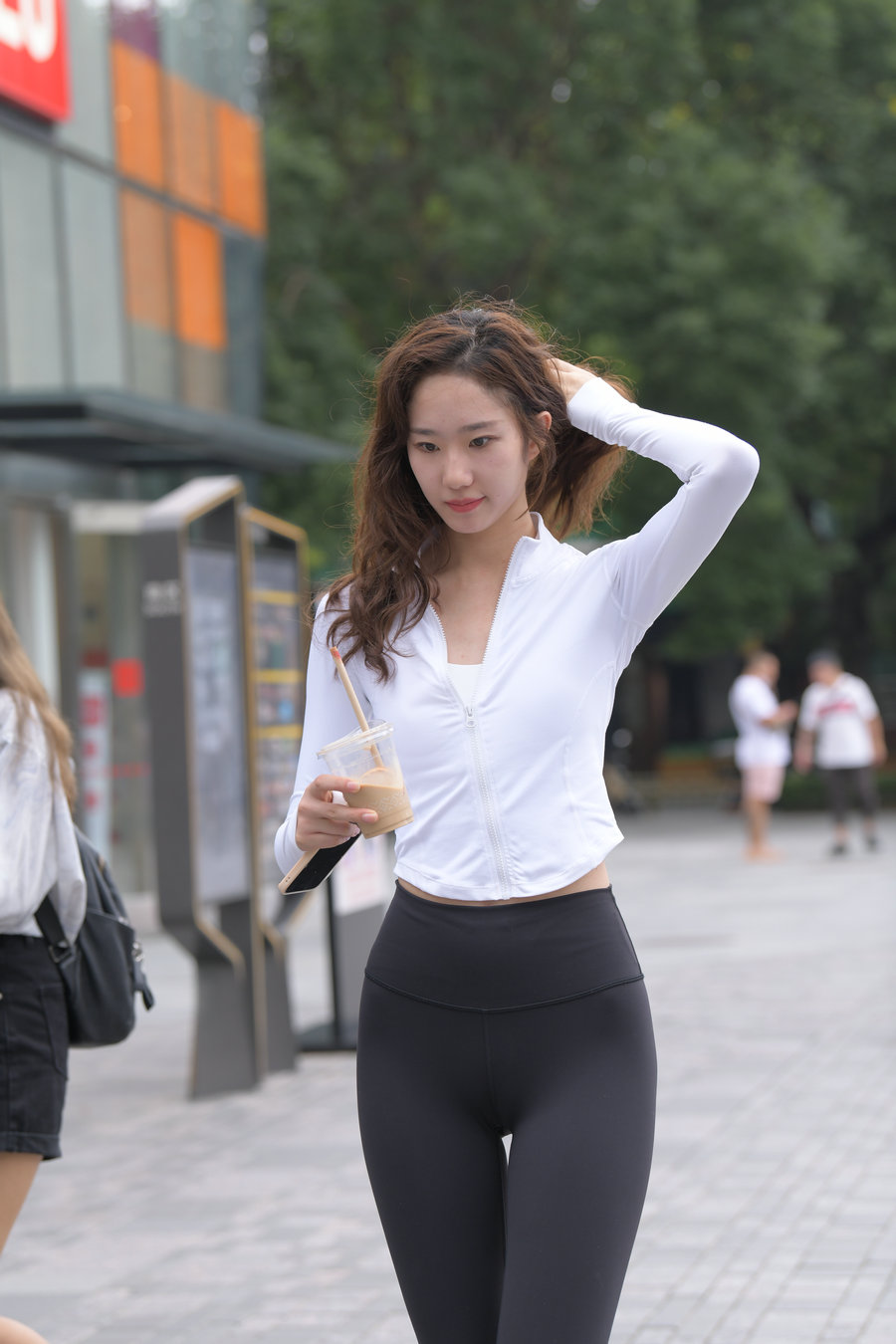 图片[3]-像刘亦菲的黑色瑜伽裤女孩J2237 340P1V-14.8GB-清野图库