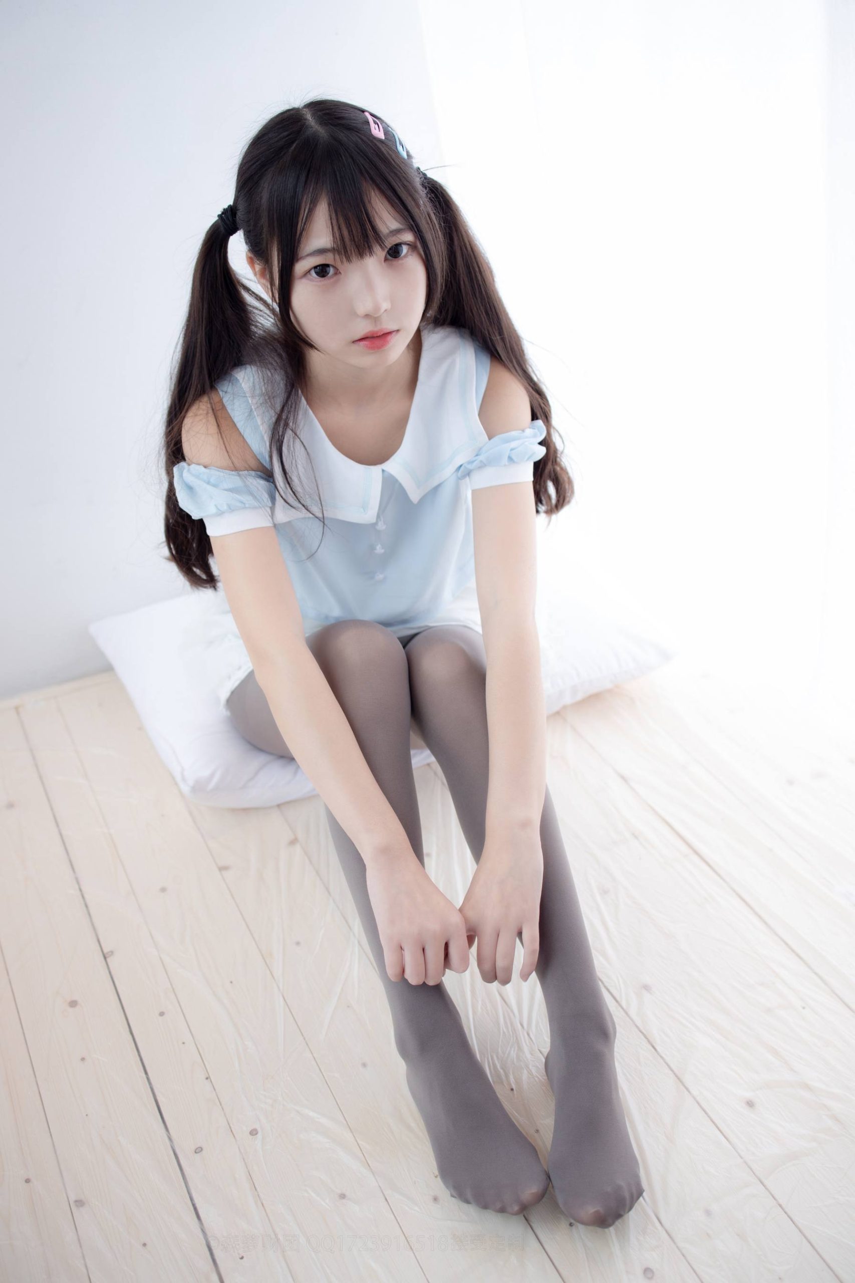 图片[3]-超级甜美的灰丝小姑娘【86P】20005-清野图库
