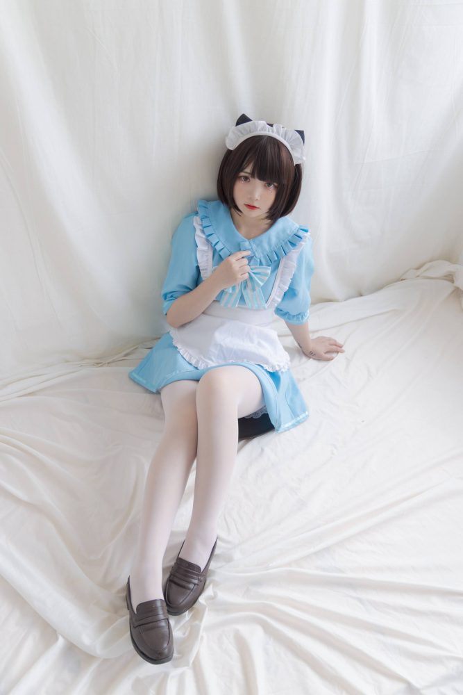 女仆装白丝女孩【43P】20014-清野图库