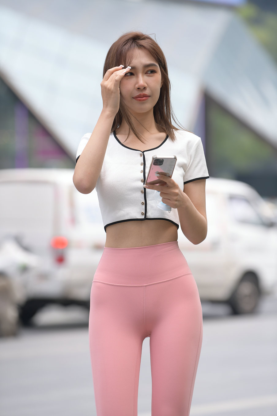 图片[2]-街拍粉色瑜伽裤女孩J2900 645P1V-20.7GB-清野图库