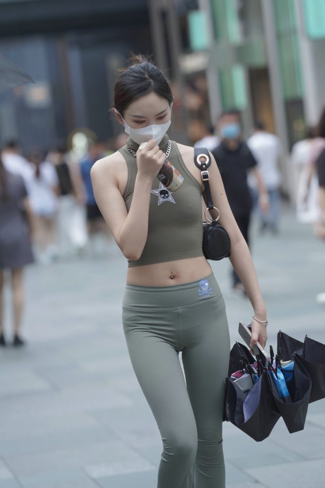 戴口罩的瑜伽裤小女人J3557 133P-1.43GB-清野图库