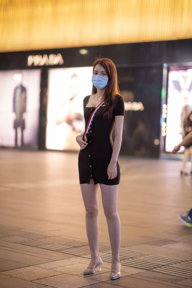 图片[4]-逛商场的黑色包臀裙美丽女孩【385P】00050-清野图库
