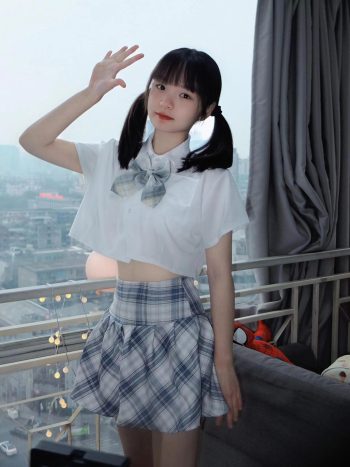 图片[6]-网格丝袜的清纯双马尾小姑娘-清野图库