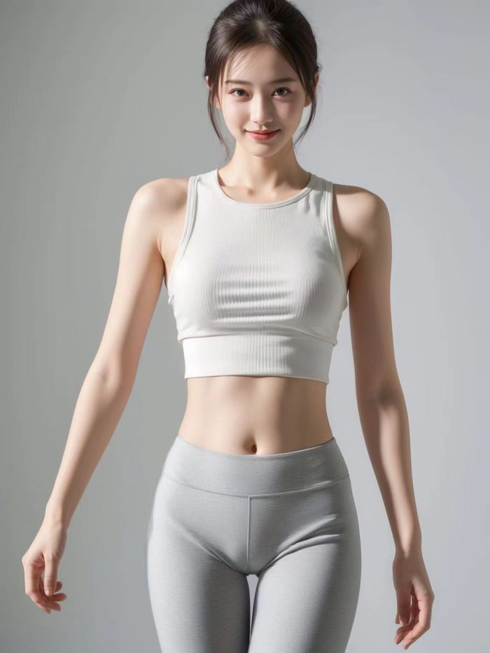 AI瑜伽裤清纯妹子系列图-清野图库