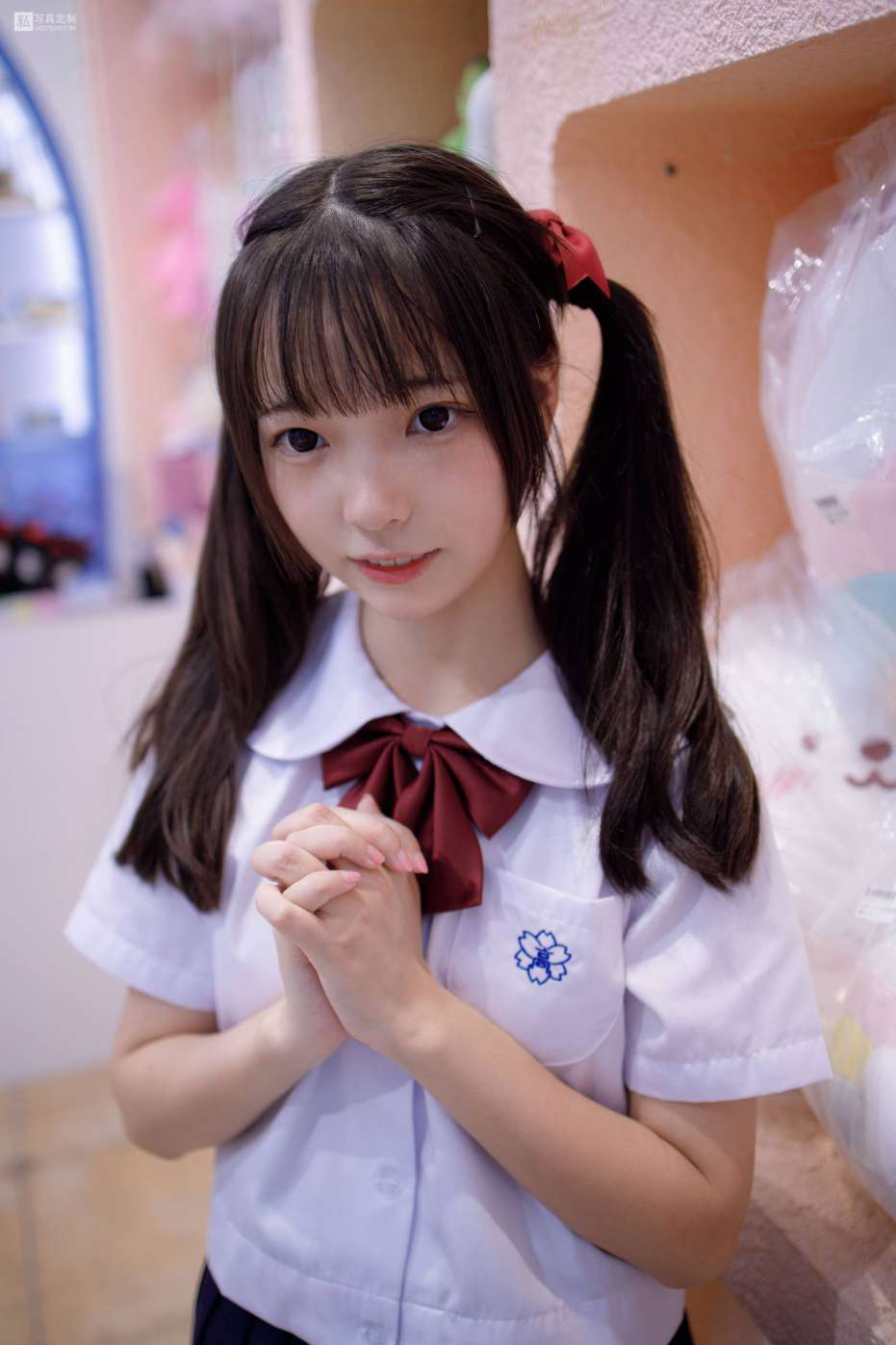 图片[4]-眼神好清澈的双马尾白丝女孩【75P】20019-清野图库